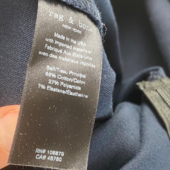 L'AGENCE - MARGOT COATED IN JAVA/ NATURAL CONTRAST DENIM Size 26 - Picture 7 of 9